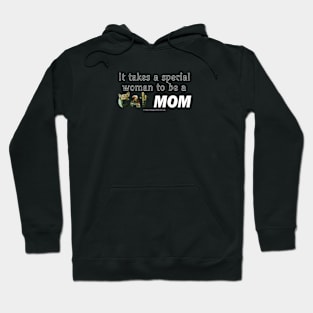 It takes a special woman to be a cat mom - tabby cat oil painting word art Hoodie